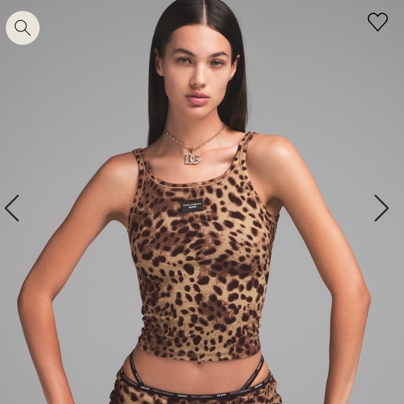 NWT Dolce Gabbana x Skims cotton rib scoop tank size small - Picture 2 of 4